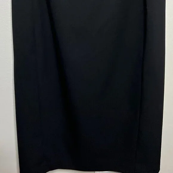 Black Halo Jackie ) Black Sheath Dress Career Lined Size S - Picture 3 of 8